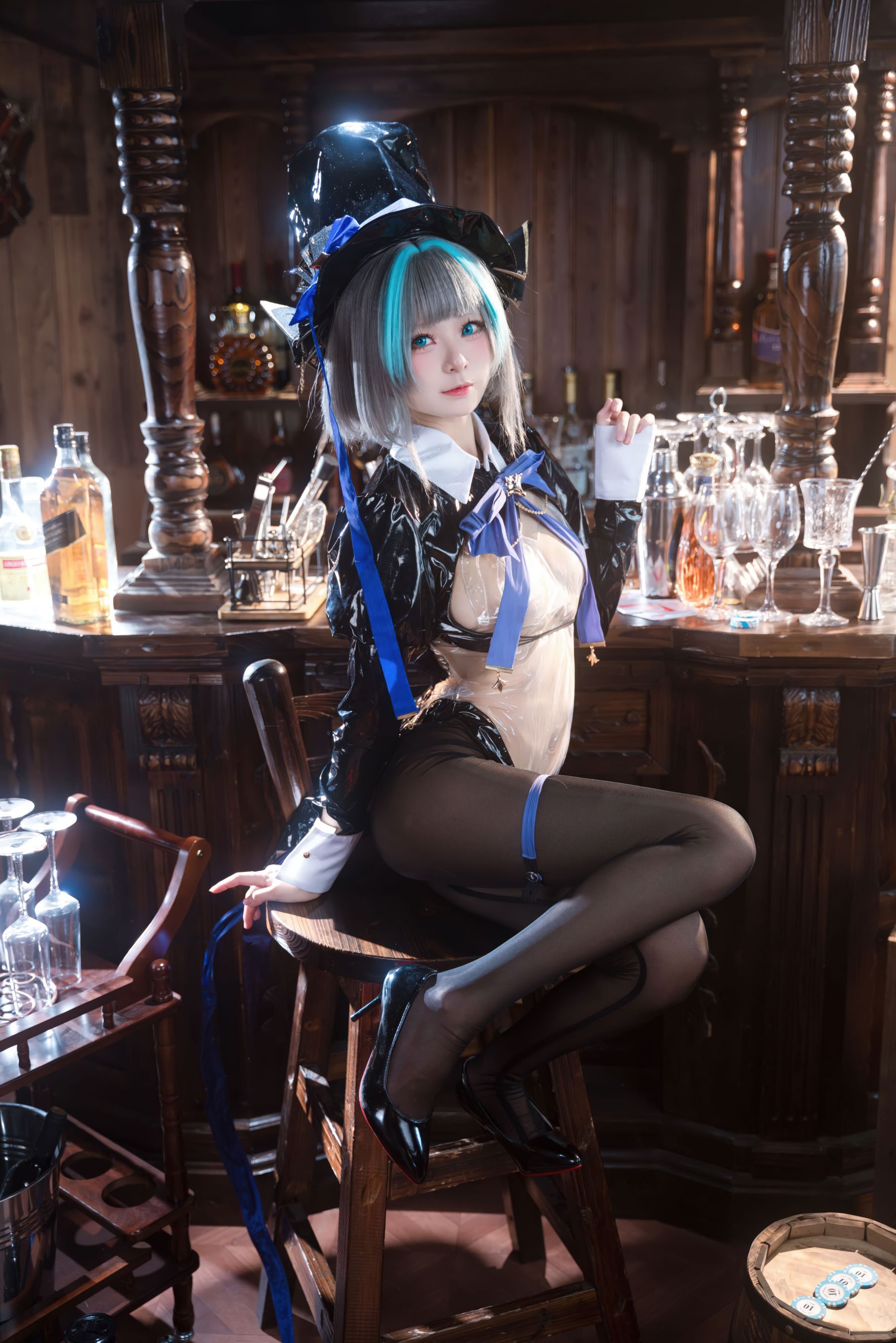 九柒喵 - 碧蓝航线 柴郡兔女郎/(58P)