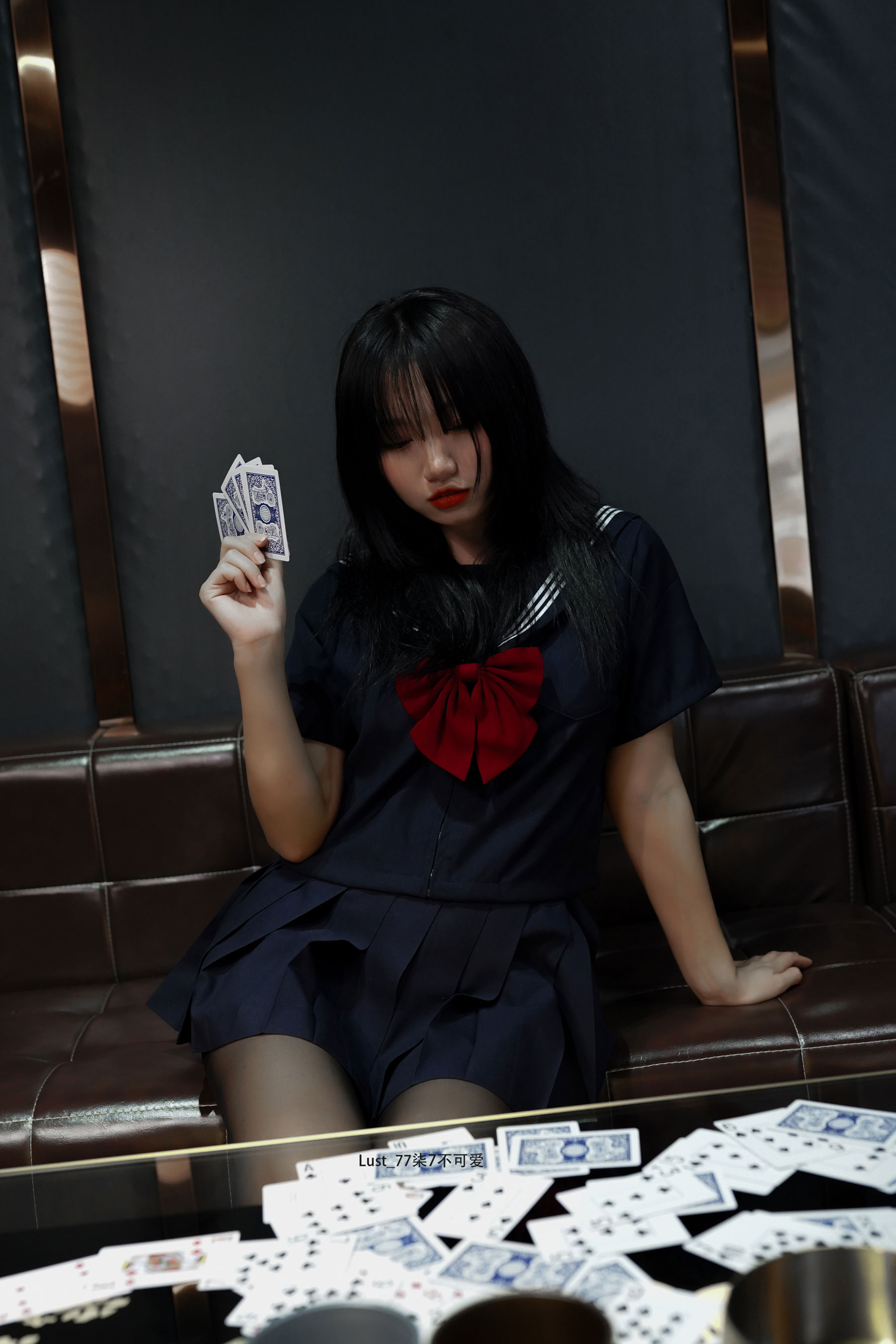 动漫博主 柒柒要乖哦 - JK少女/(176P)