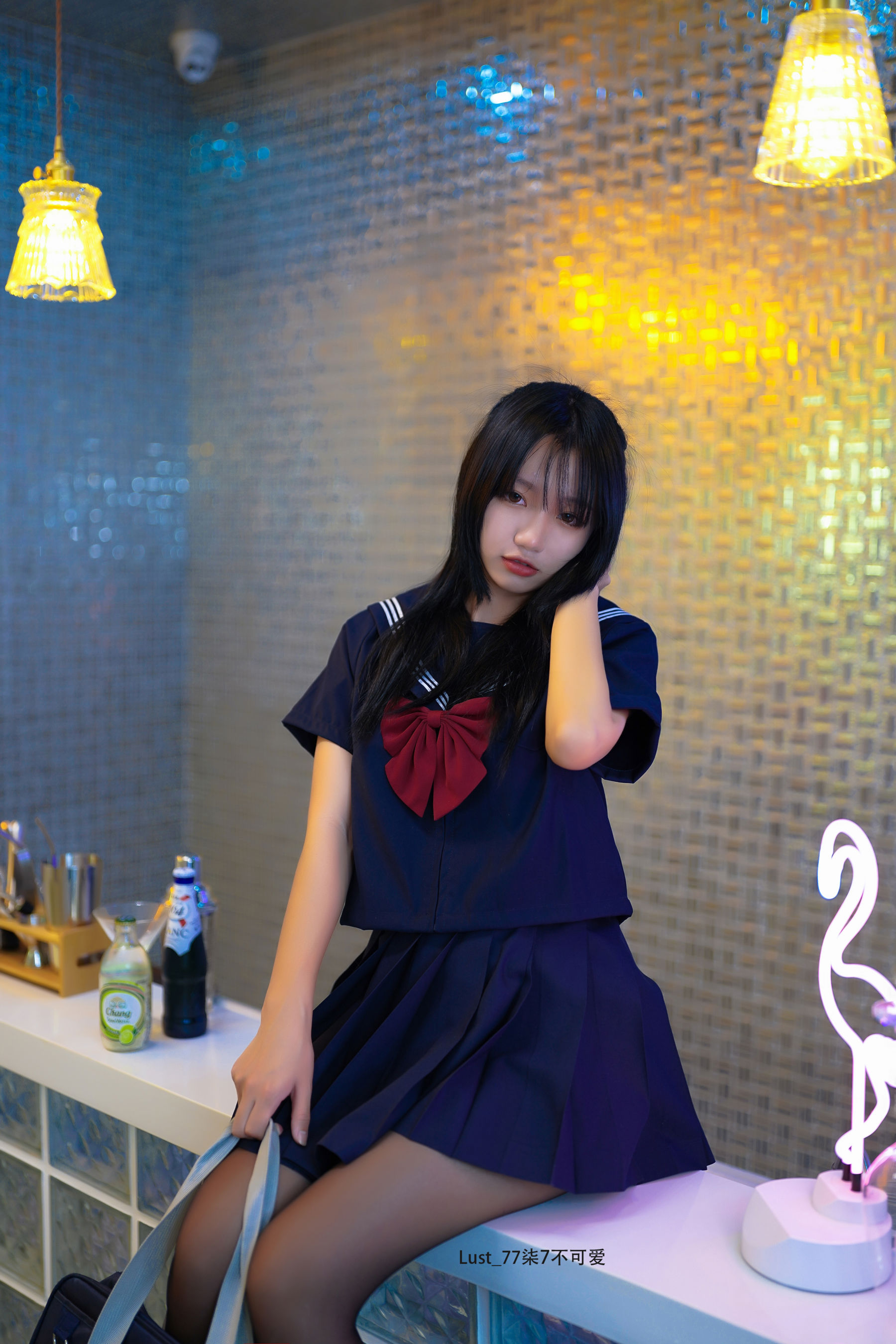 动漫博主 柒柒要乖哦 - JK少女/(176P)
