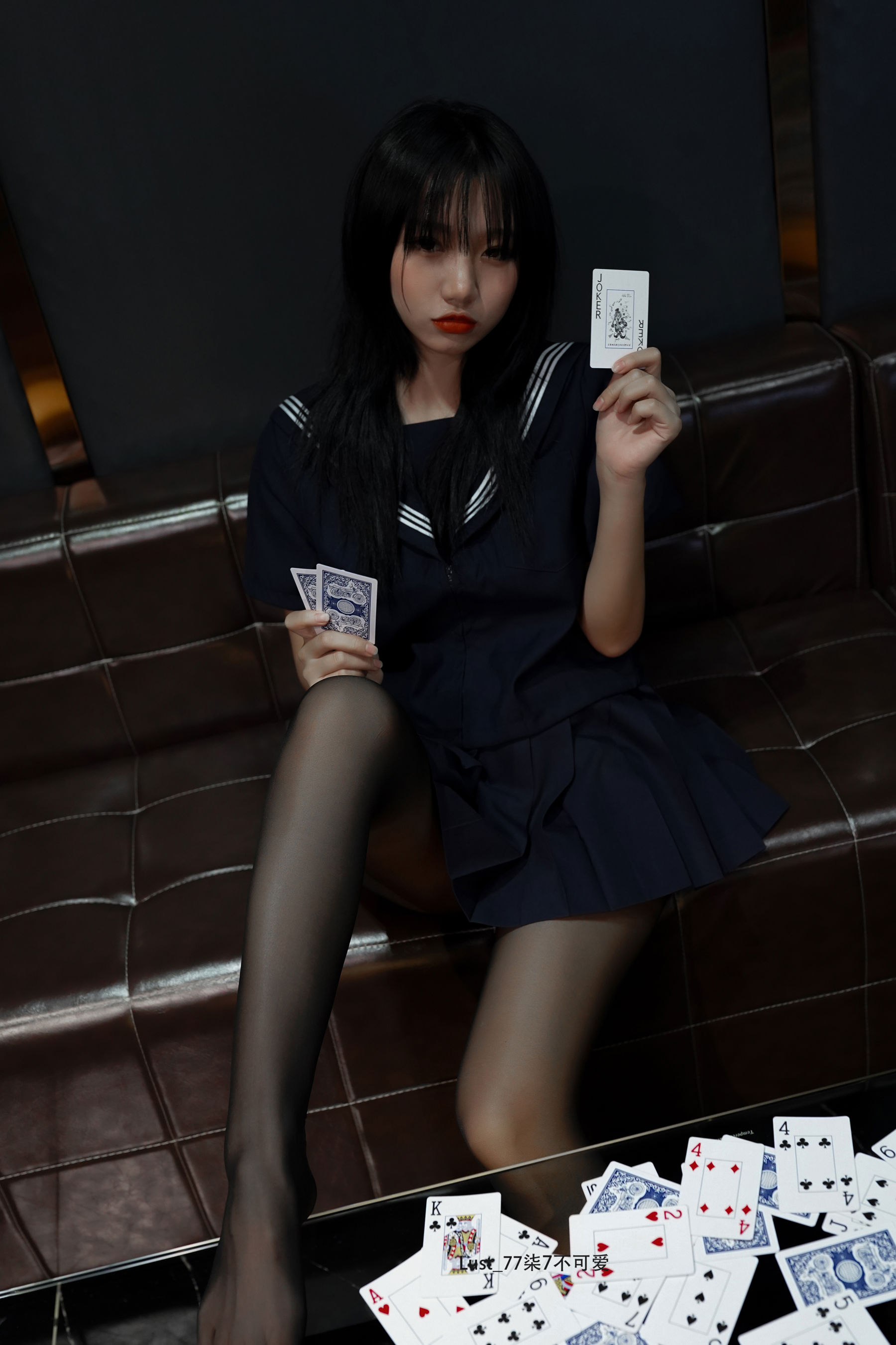 动漫博主 柒柒要乖哦 - JK少女/(176P)