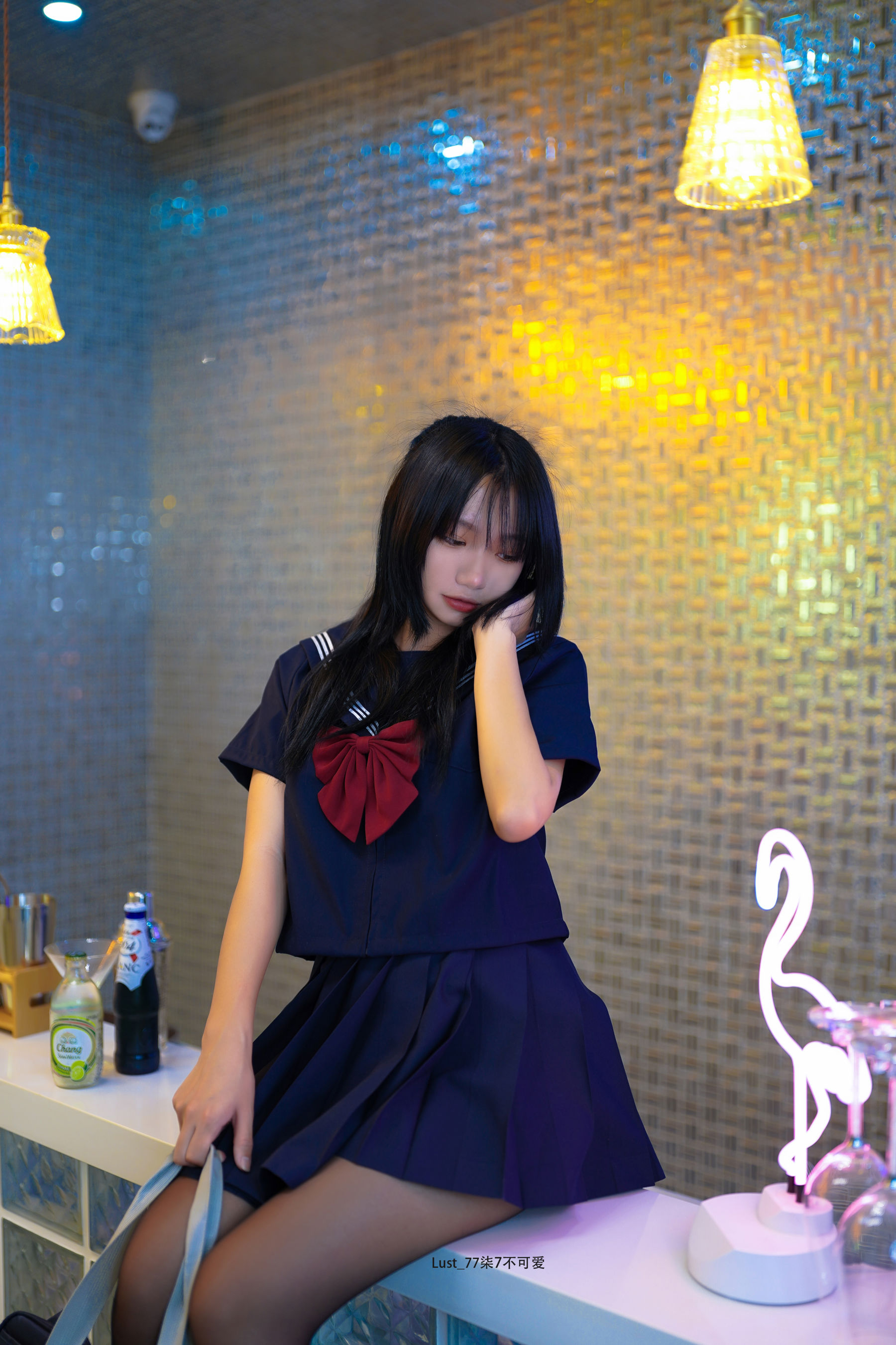 动漫博主 柒柒要乖哦 - JK少女/(176P)