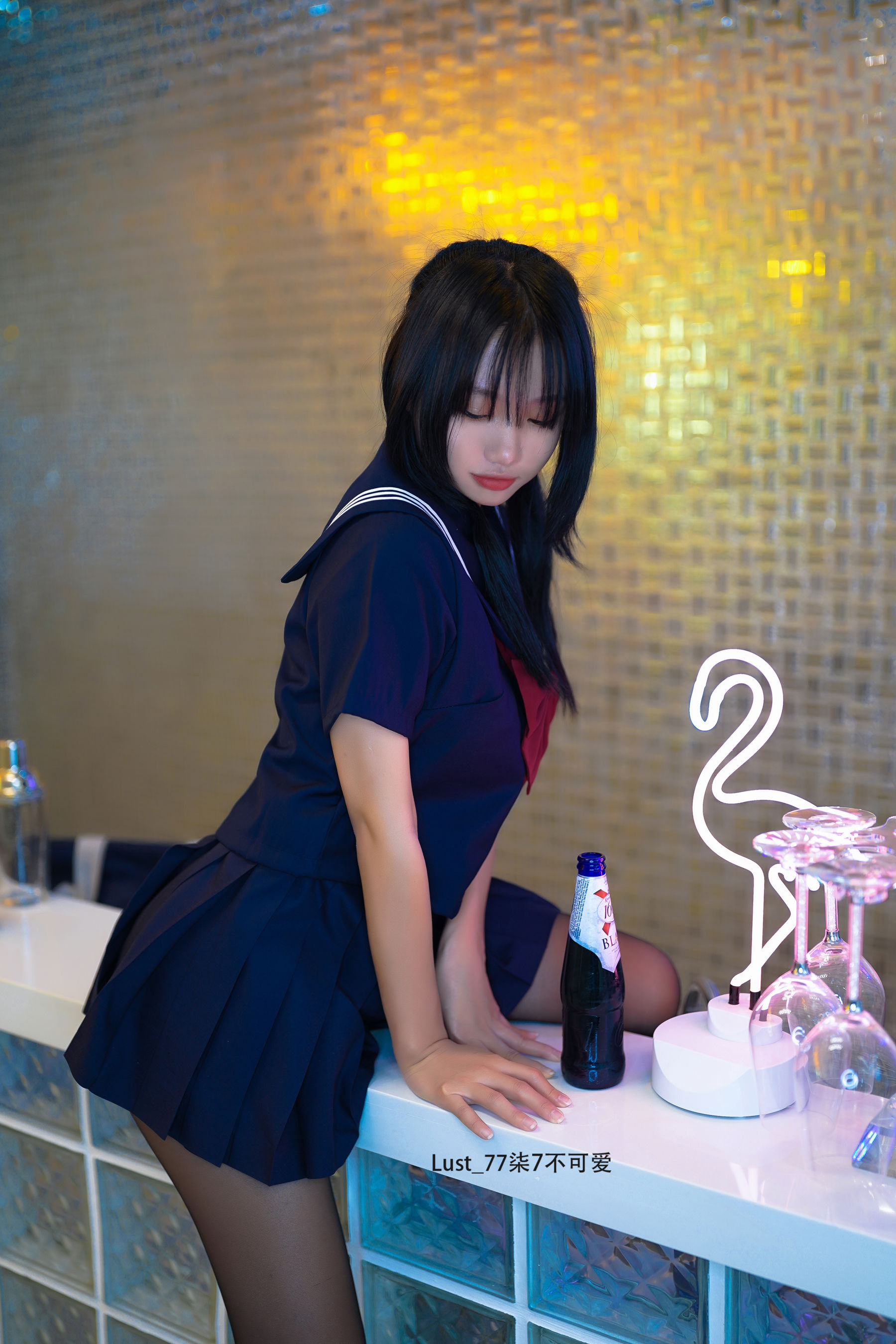 动漫博主 柒柒要乖哦 - JK少女/(176P)