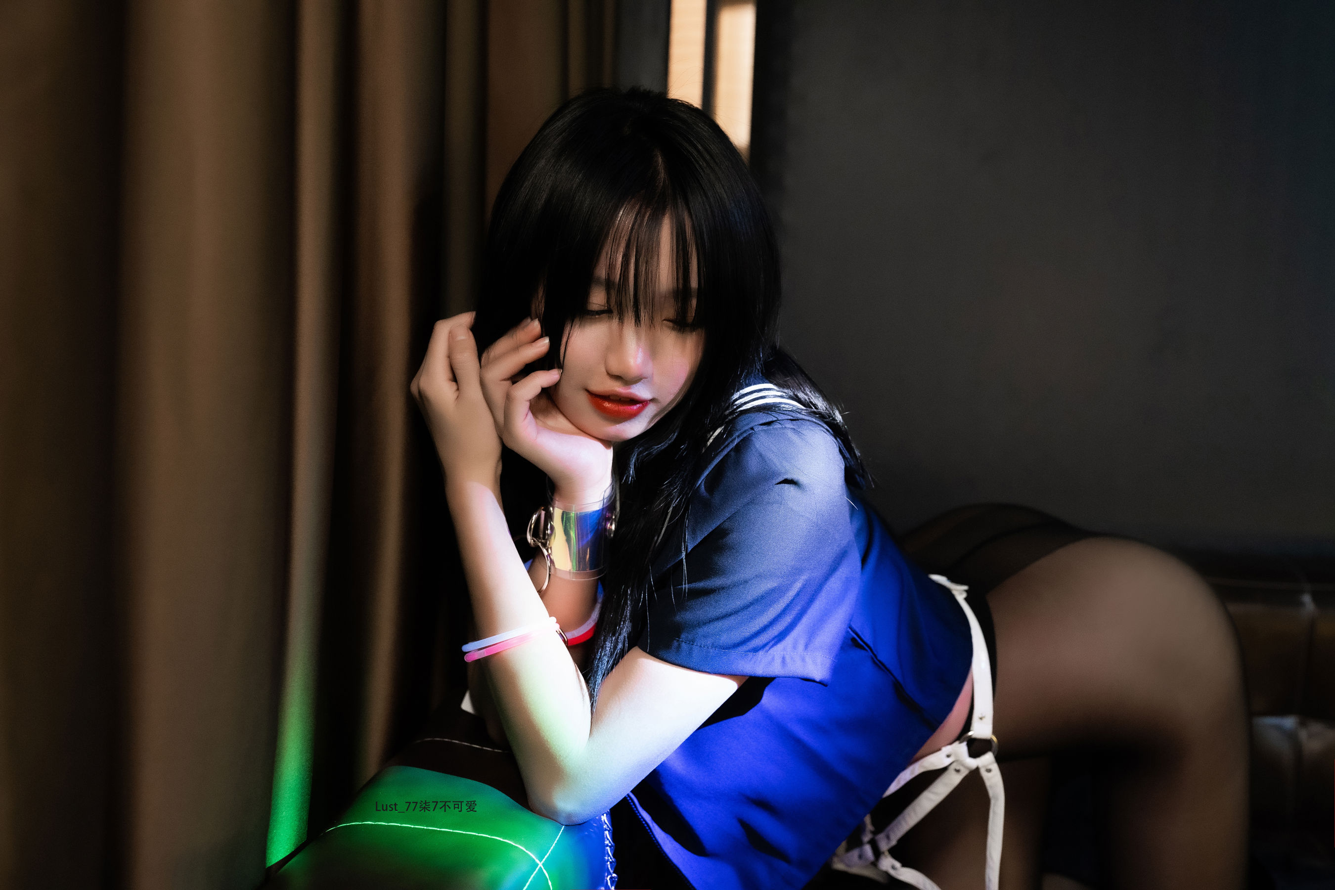 动漫博主 柒柒要乖哦 - JK少女/(176P)