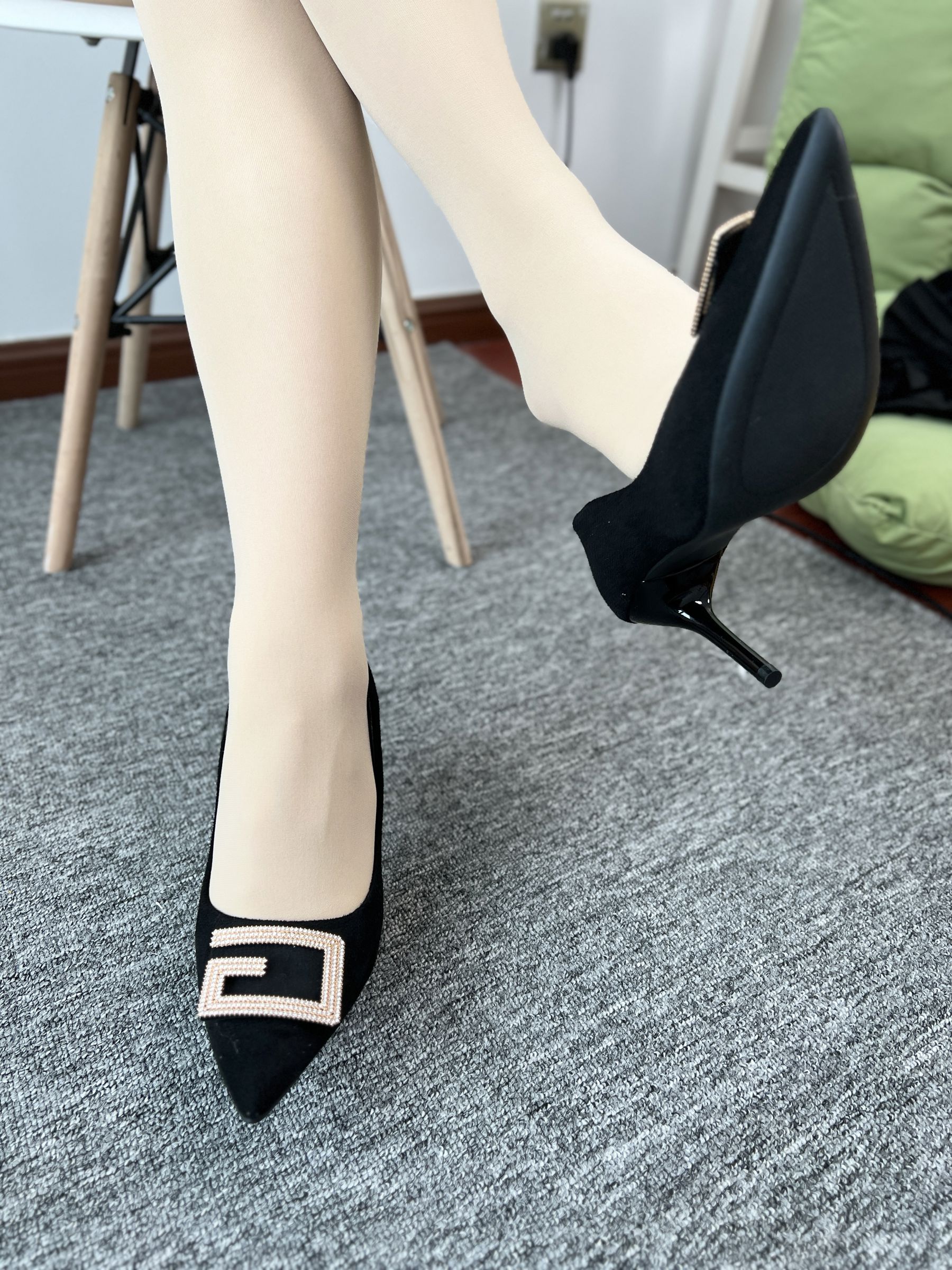 三禾摄影 No.076 空姐制服 肉丝高跟/(296P)