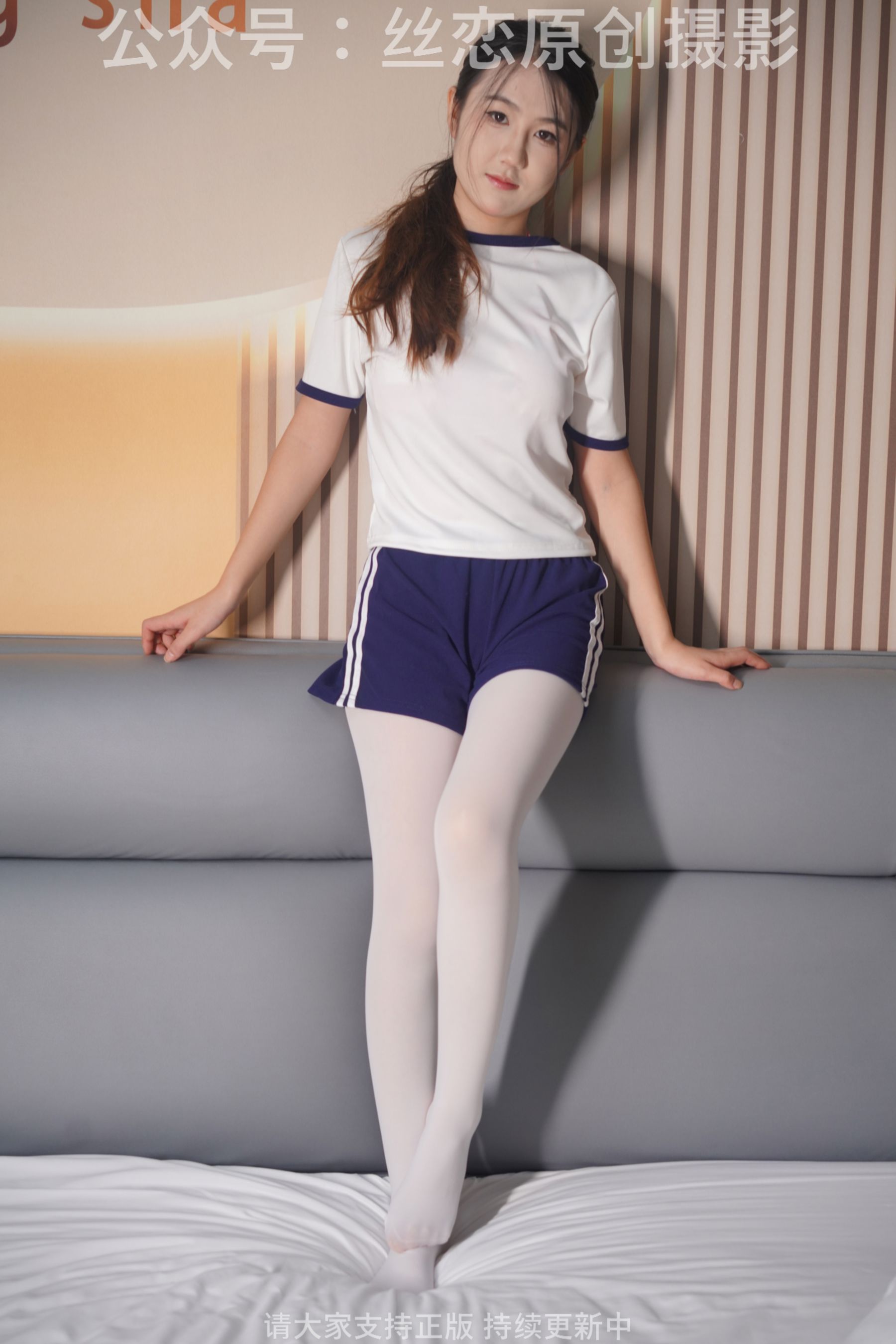丝恋摄影 No.006 幺幺-厚白丝 乐福鞋 水手服/(159P)