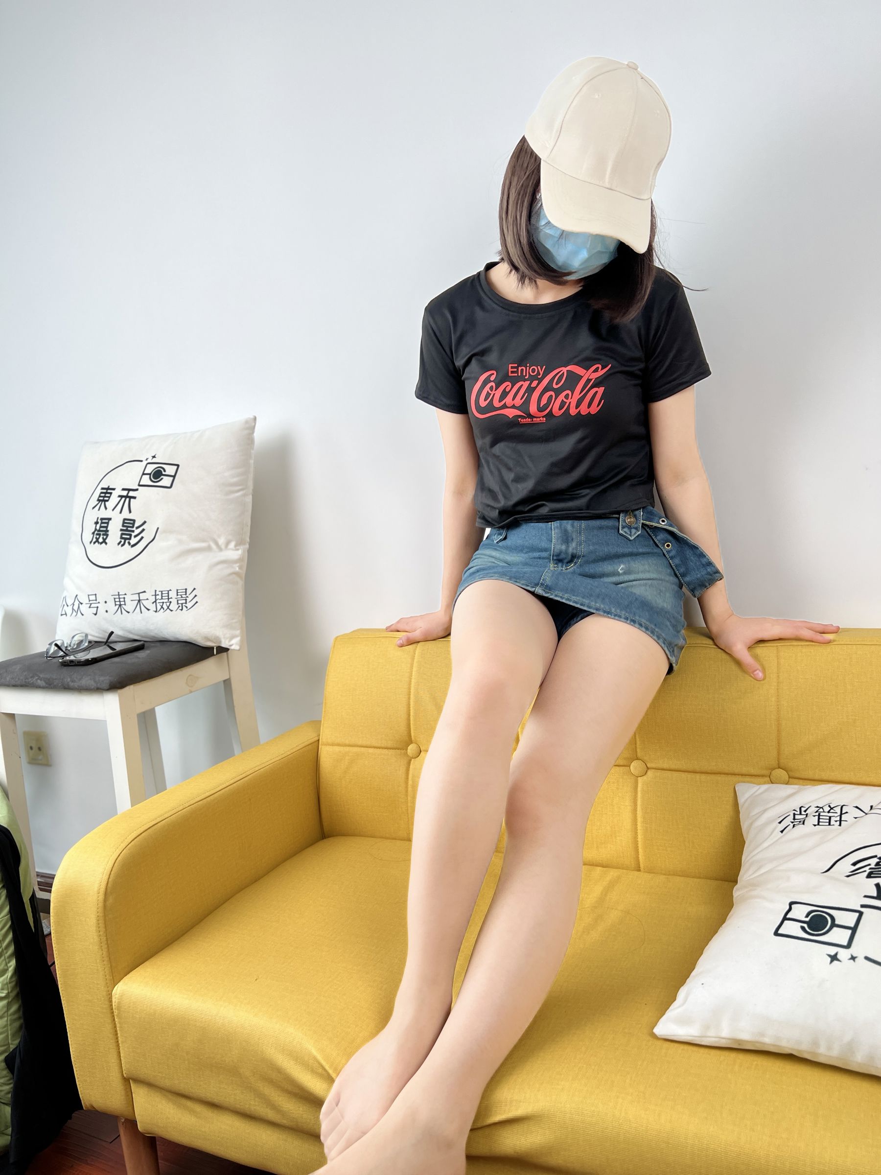 三禾摄影 No.075 牛仔裙 肉丝 短靴/(258P)
