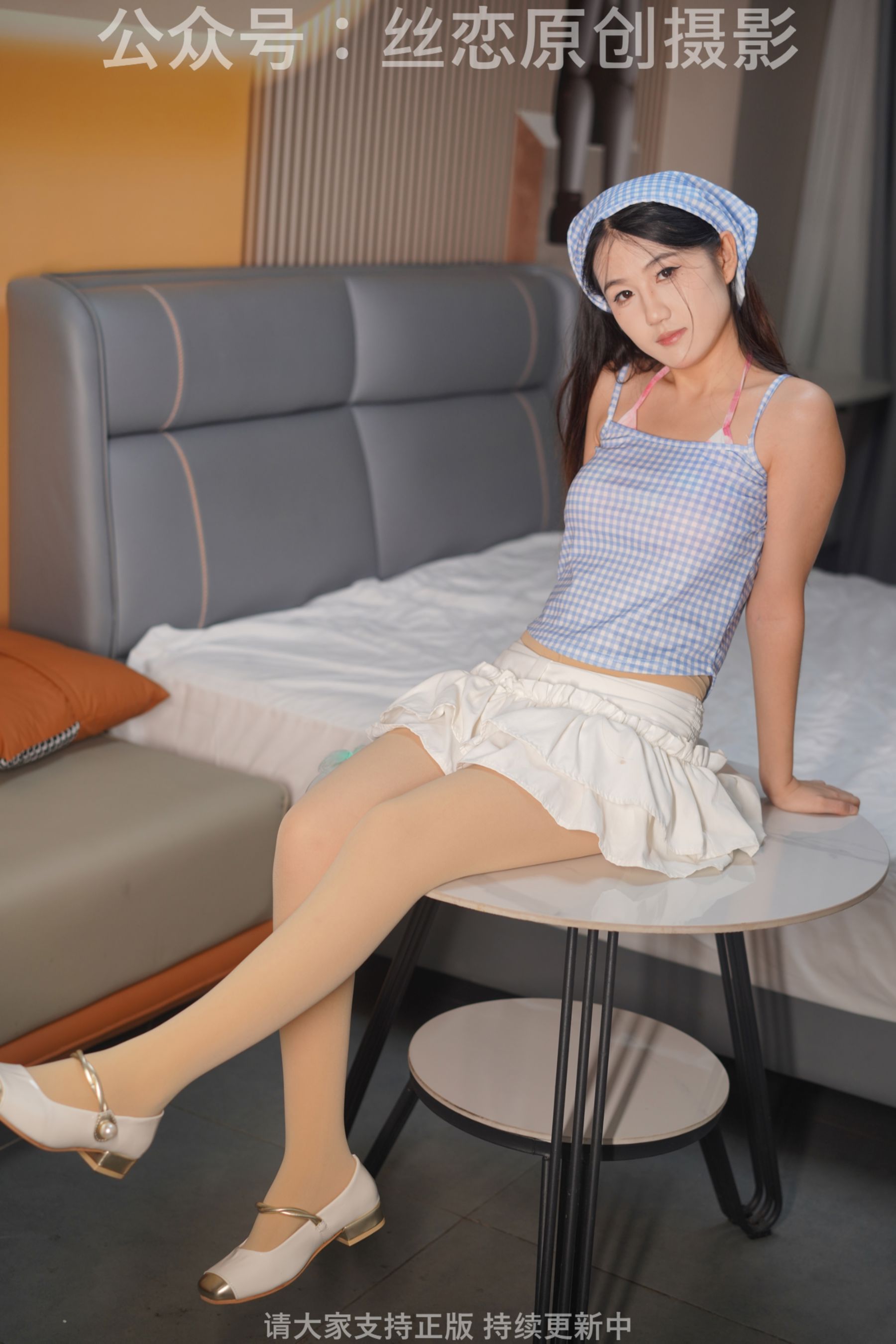 丝恋摄影 No.004 幺幺-厚肉丝 小皮鞋 碎花裙/(159P)