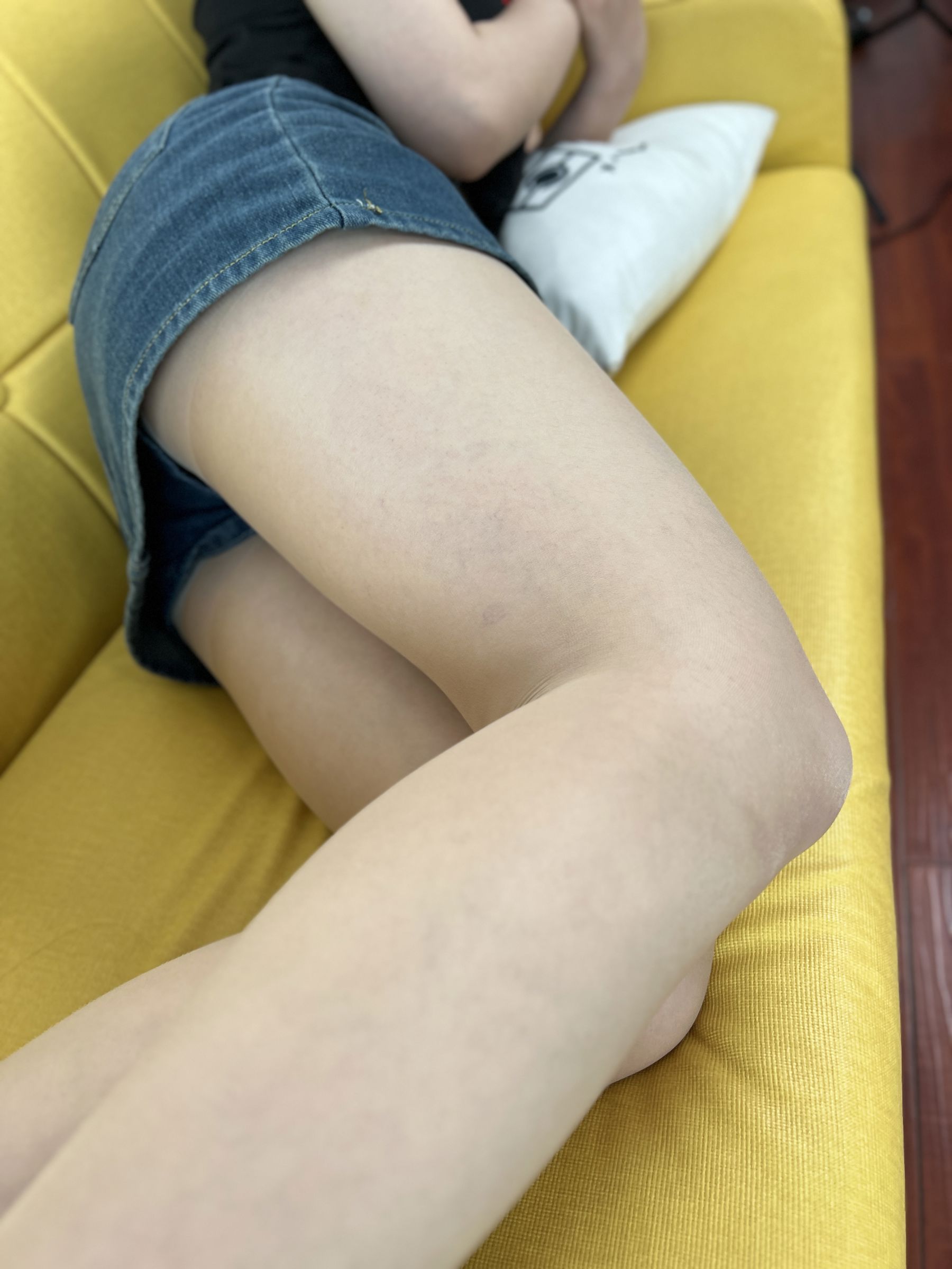 三禾摄影 No.075 牛仔裙 肉丝 短靴/(258P)