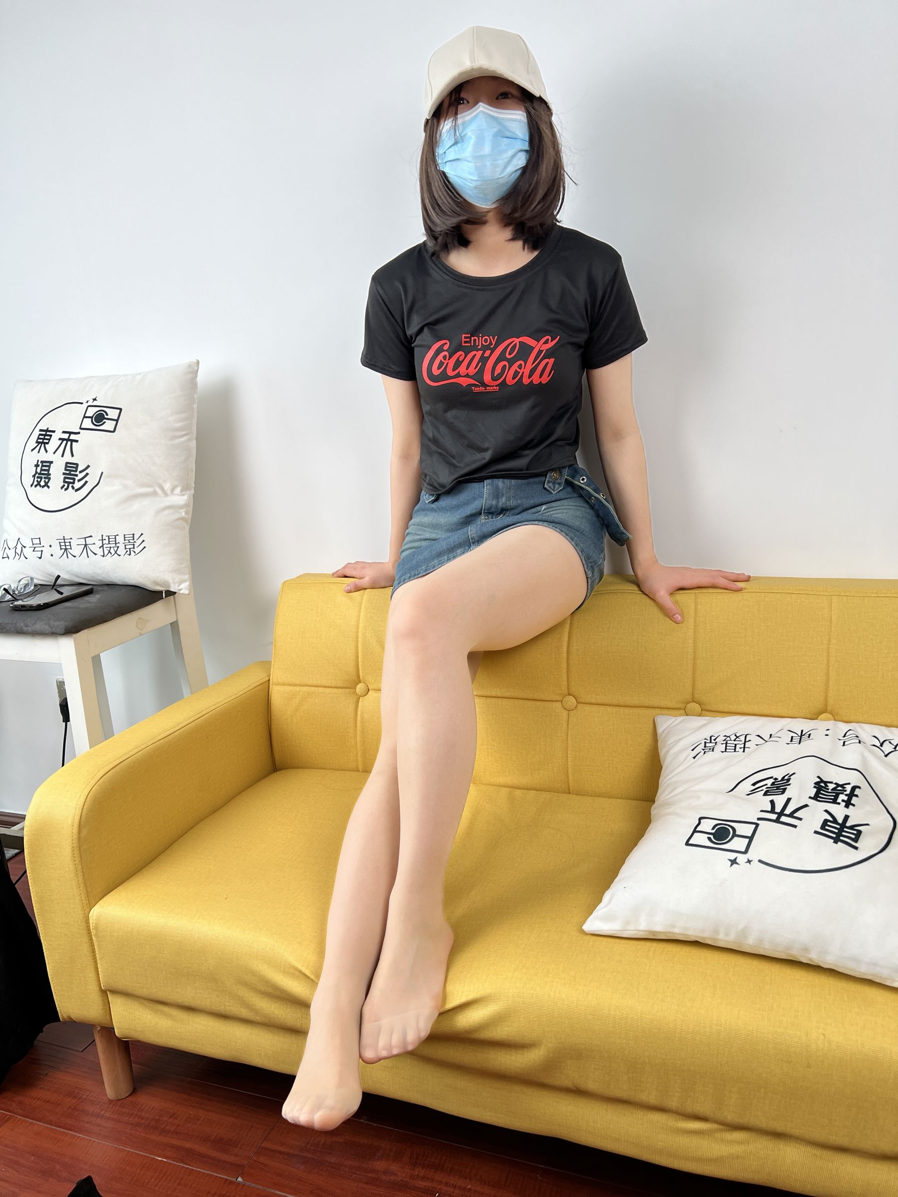 三禾摄影 No.075 牛仔裙 肉丝 短靴/(258P)