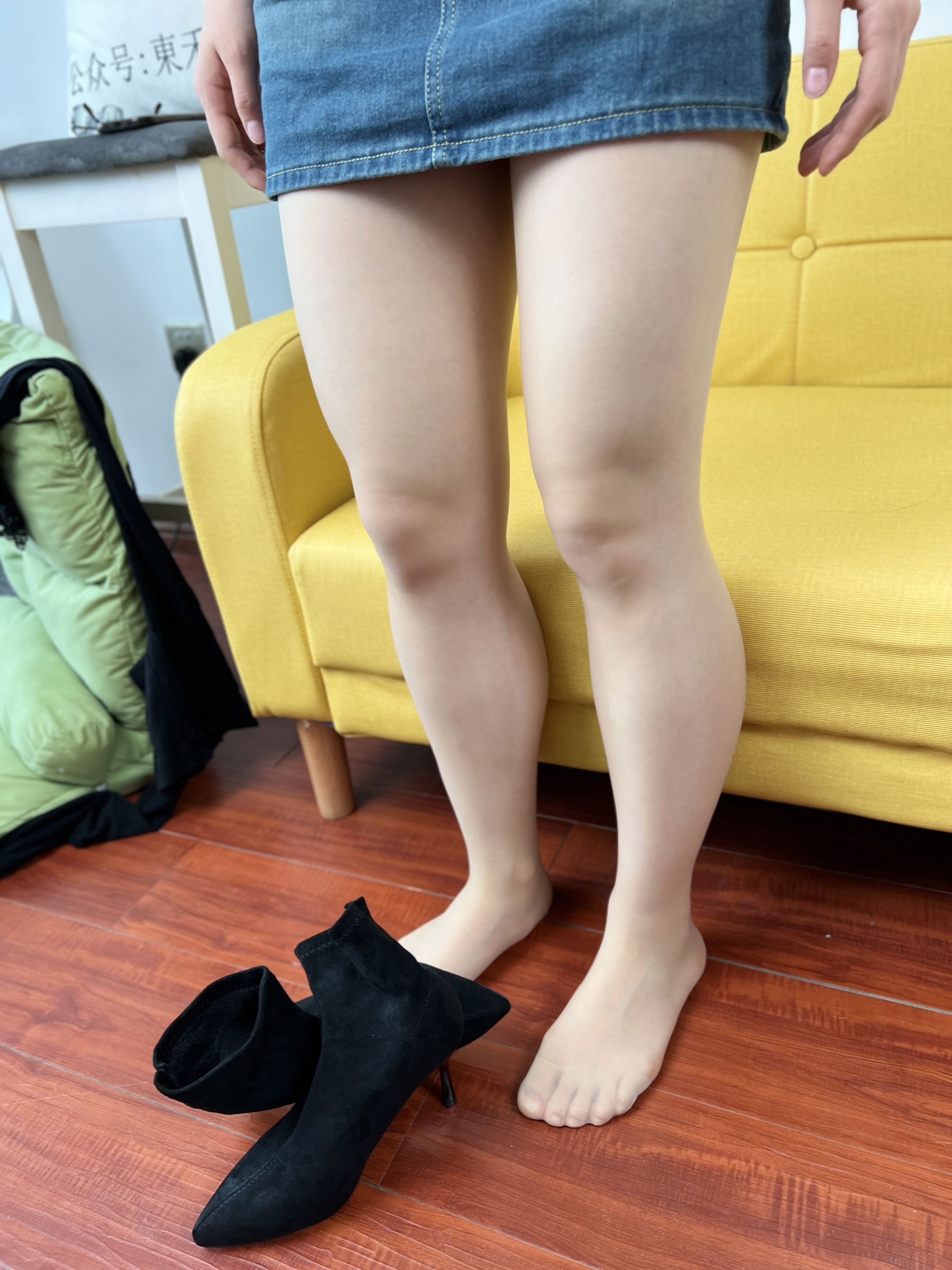 三禾摄影 No.075 牛仔裙 肉丝 短靴/(258P)